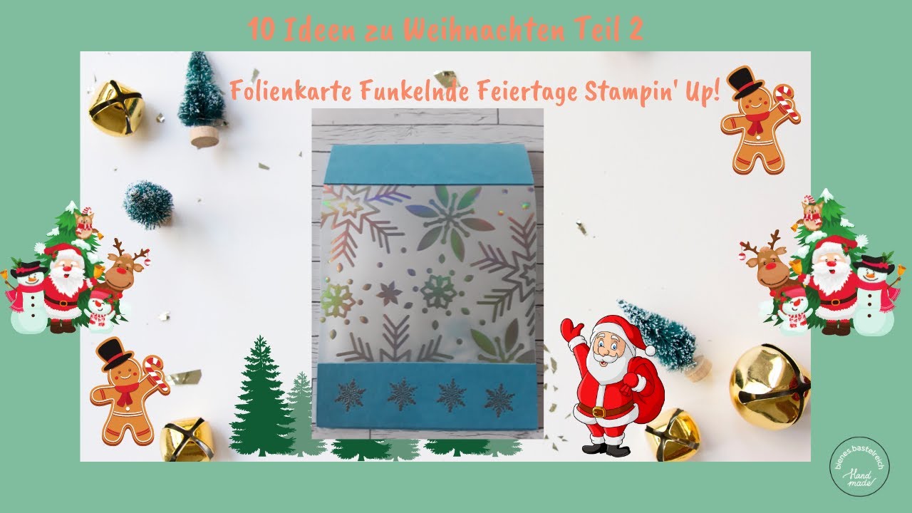 Folienkarte Funkelnde Feiertage Stampin' Up!