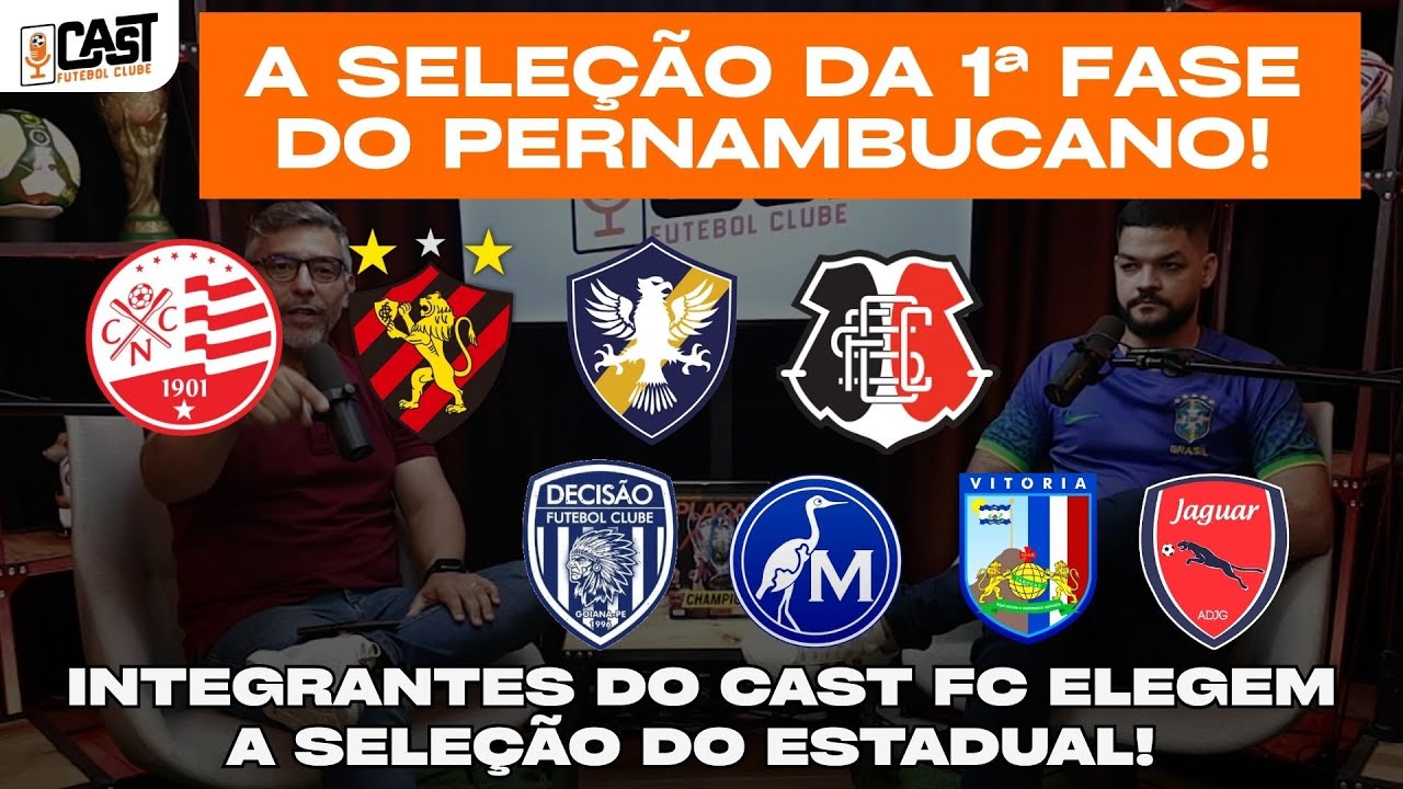 SPORT, NÁUTICO OU SANTA CRUZ? QUEM TEVE MAIS JOGADORES NA SELEÇÃO DO PERNAMBUCANO? CAST FC