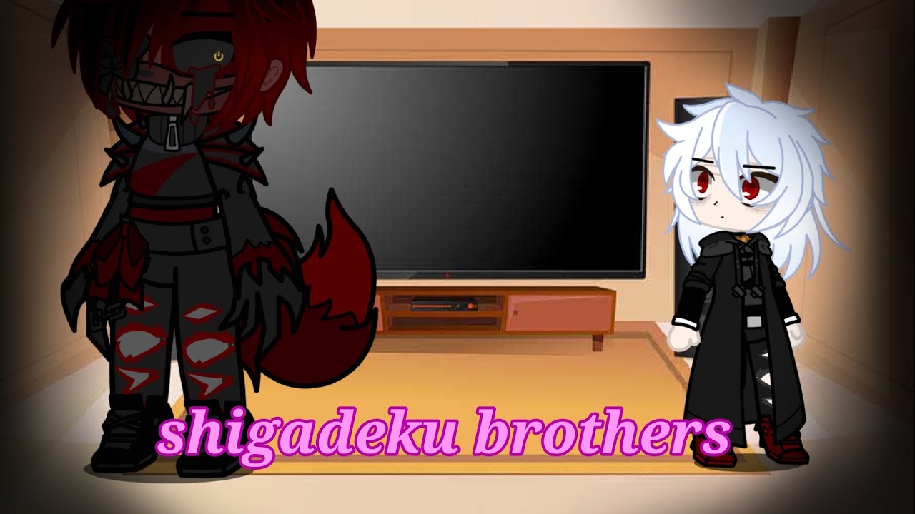 Izuku and Shigaraki react to themselves |Izuku Afton and Katsuki Emily AU
