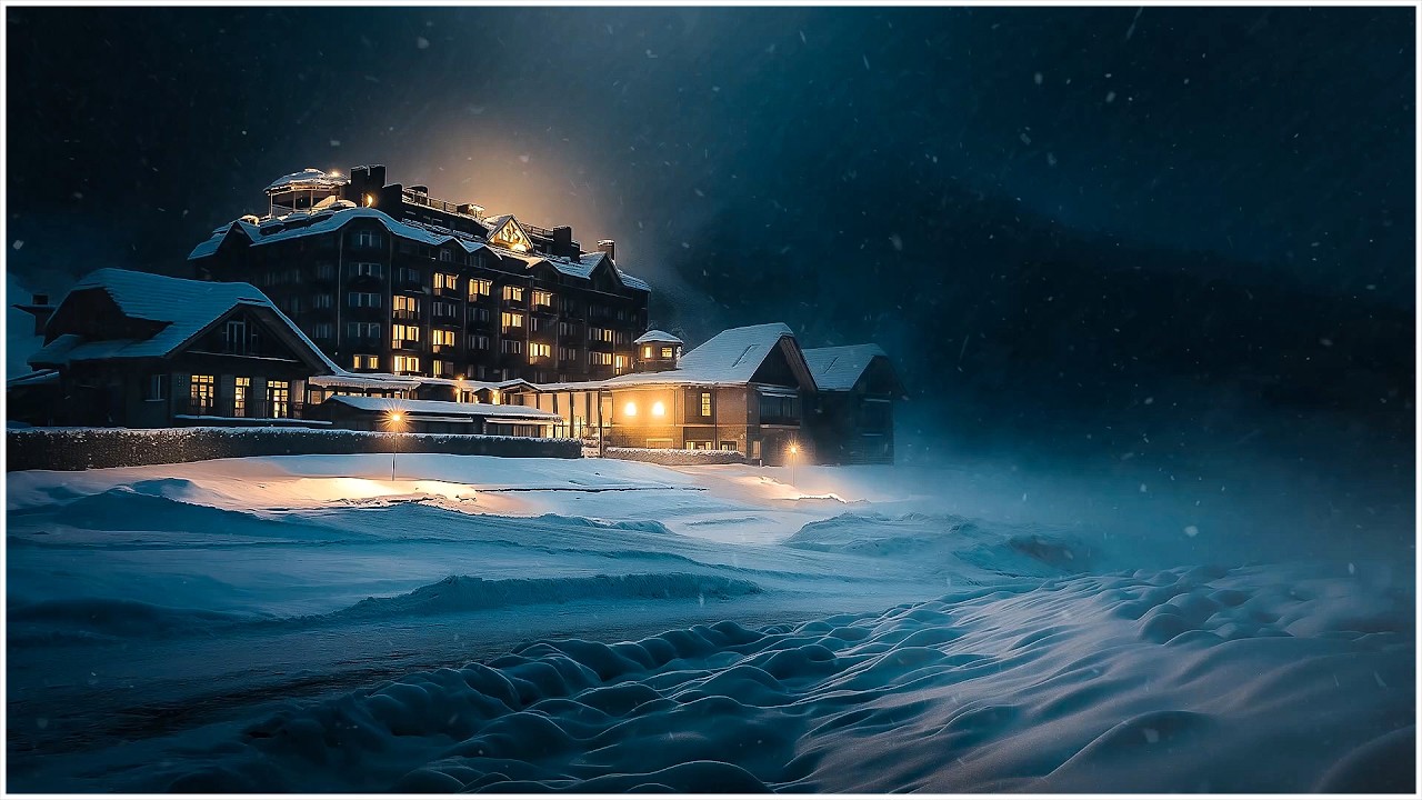 Arctic Wind Storm Gusts & Blast of Snowstorm Roars┇Frosty Blizzard Sounds to Sleep, Study & Relax