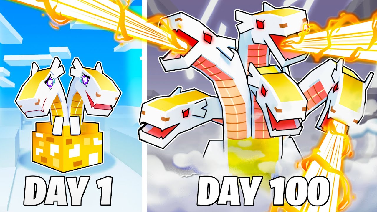 I Survived 100 Days as a HYDRA GOD in HARDCORE Minecraft!