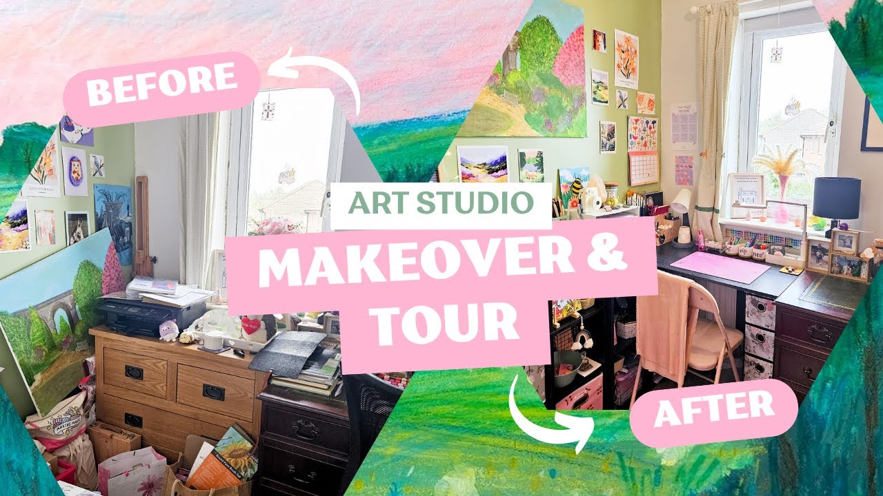 ♡ Studio Vlog 28 ♡ Studio Makeover & Tour | Small Business Unboxing | UK Etsy Shop Owner