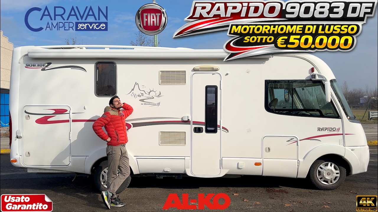 🌍Rapido 9083 DF - MOTORHOME DI LUSSO A MENO DI € 50.000 !