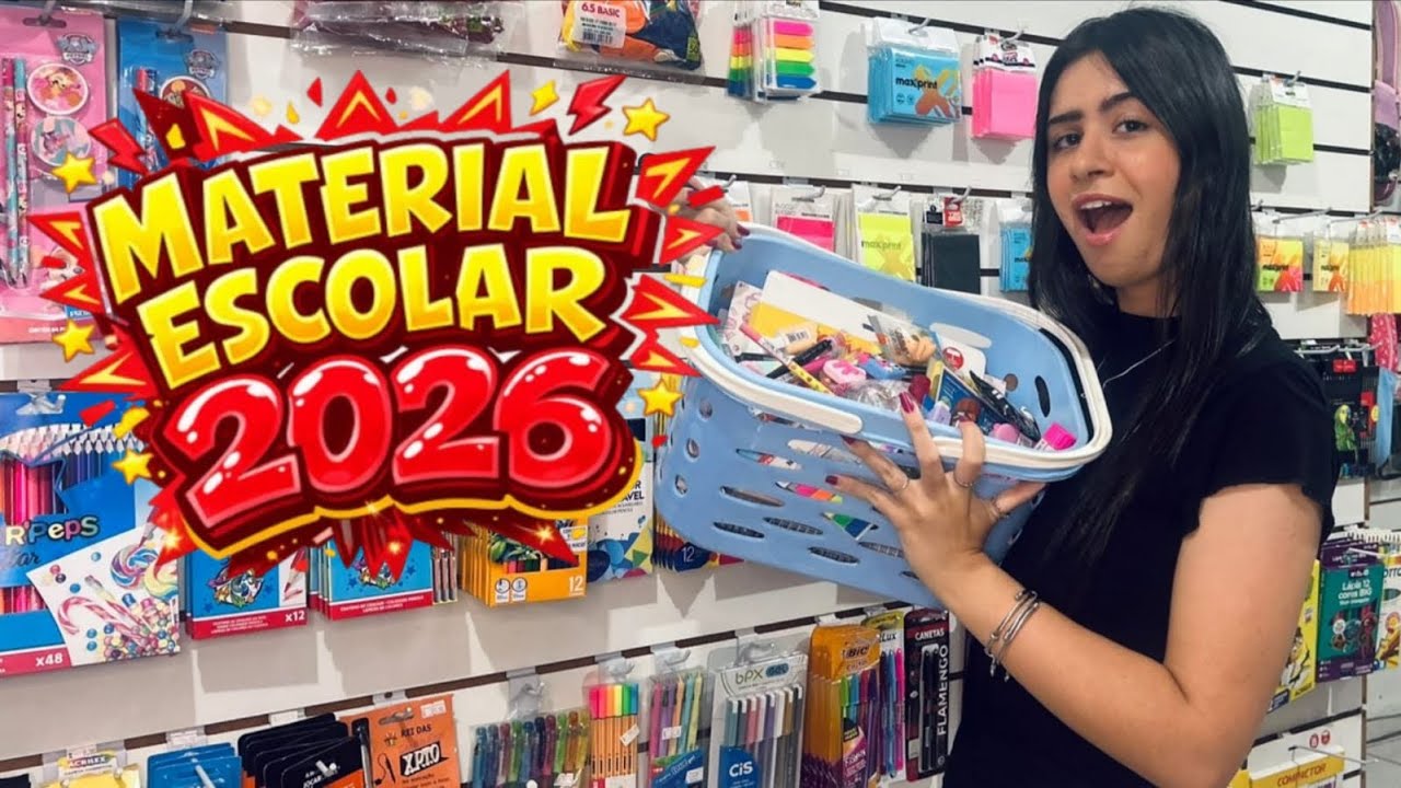 COMPRANDO MATERIAL ESCOLAR 2026
