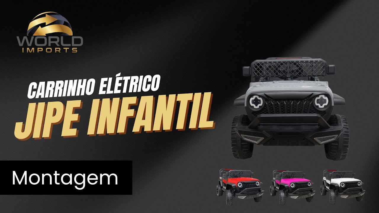 Carrinho Jipe Elétrico Infantil World Imports - Montagem e Detalhes REF: BMT206