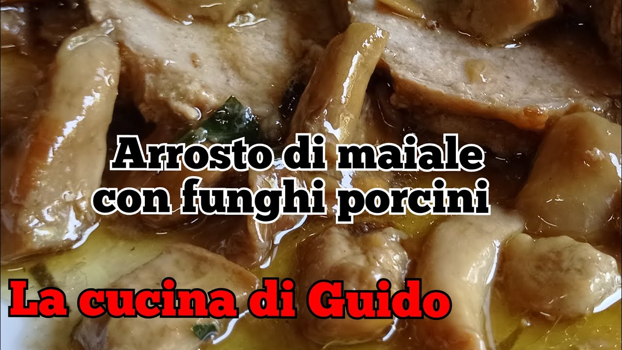 Arrosto di maiale con funghi porcini ( un buon secondo ricco di sapori)