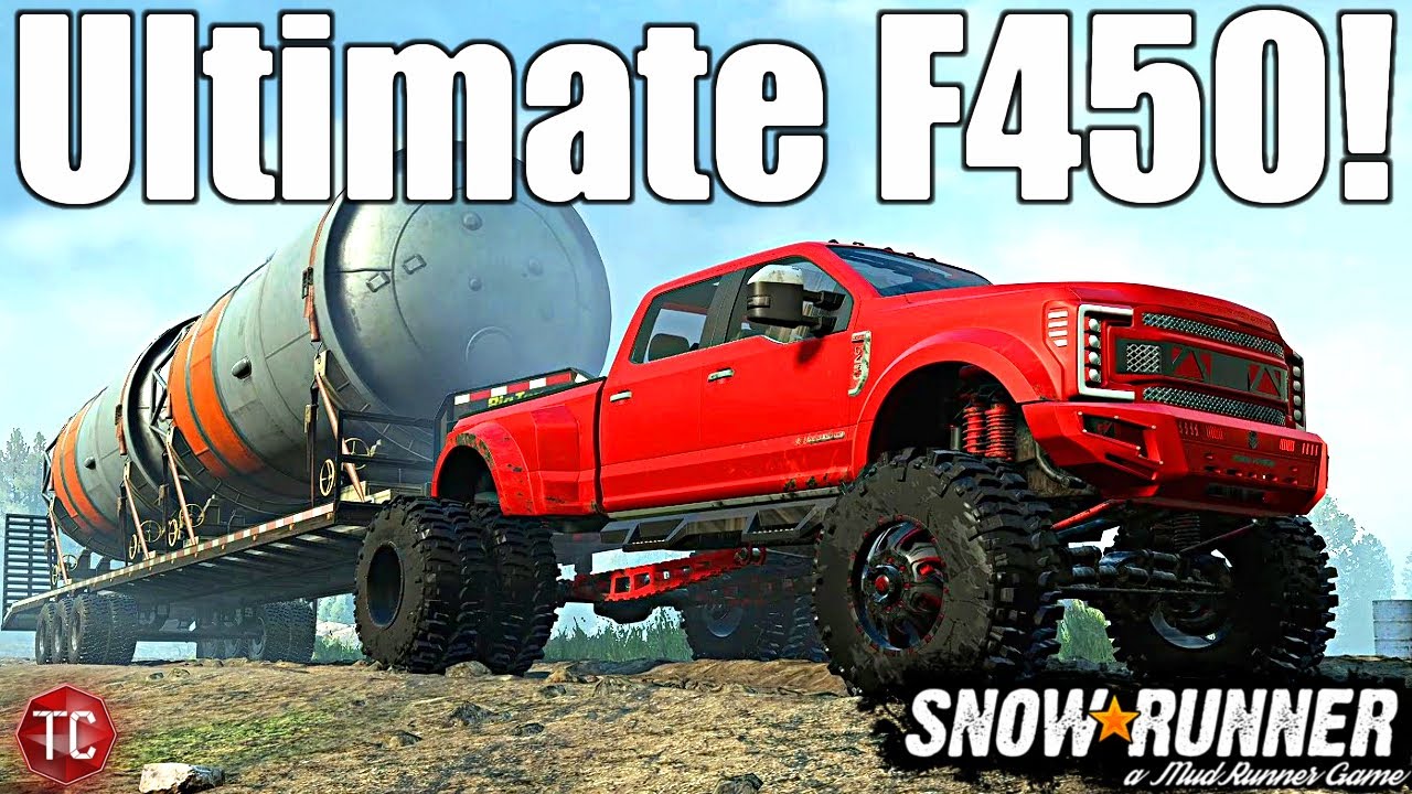 SnowRunner: ULTIMATE FORD F450! Crazy Customization!! (Console Version Coming)