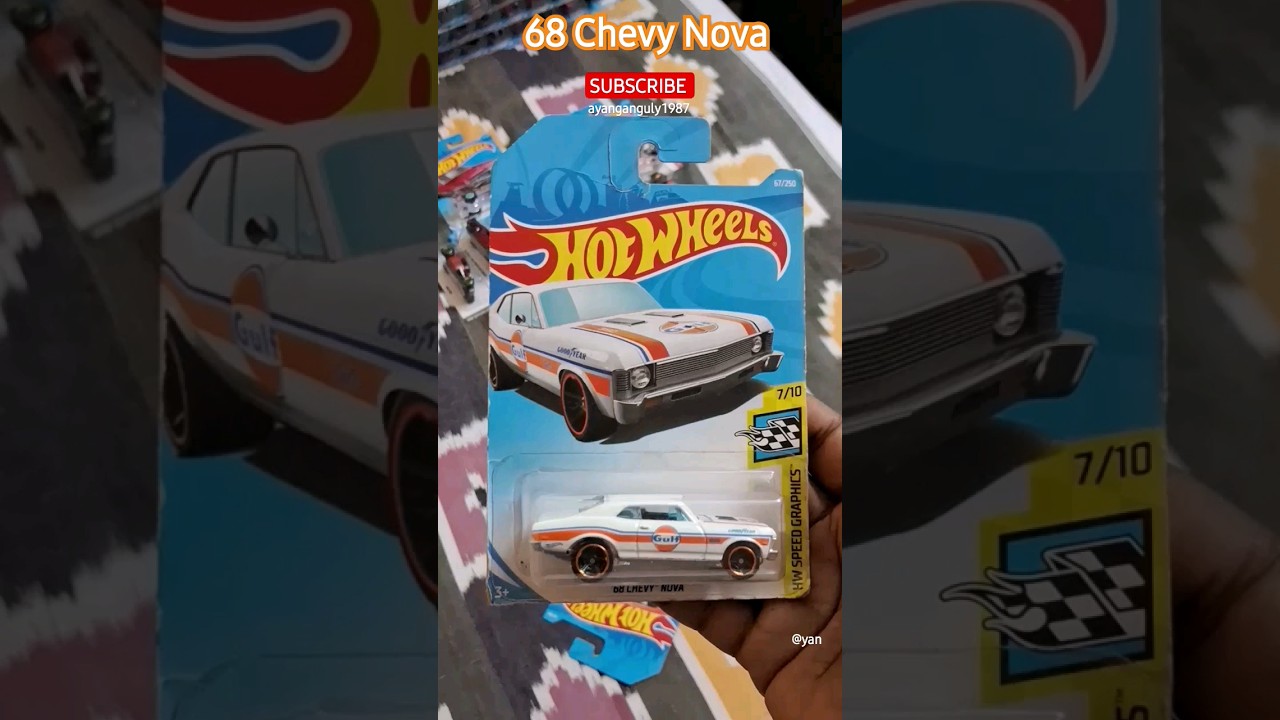 68 Chevy Nova #hotwheels #hotwheelscollector #hotwheelsoriginal #chevynova #chevrolet #musclecar