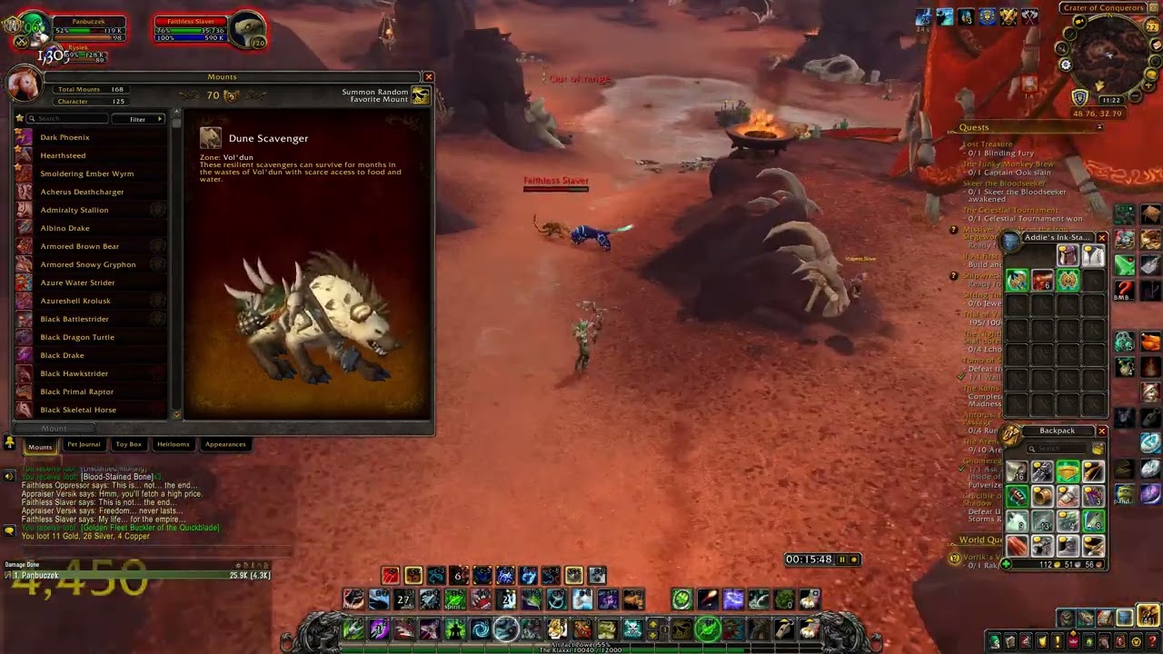 How to get Dune Scavenger mount from Vol'dun