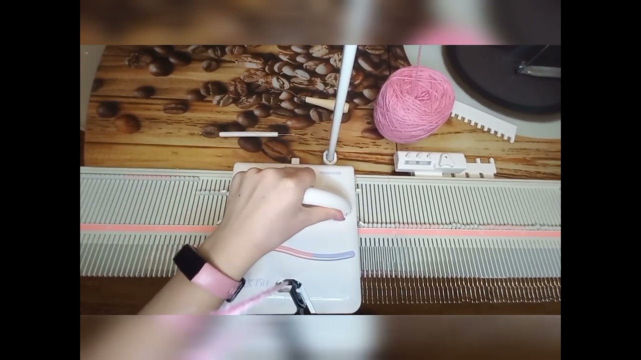 Пледик для торопыжек на вязальной машине silver reed lk150. Полное подробное обучение для начинающих