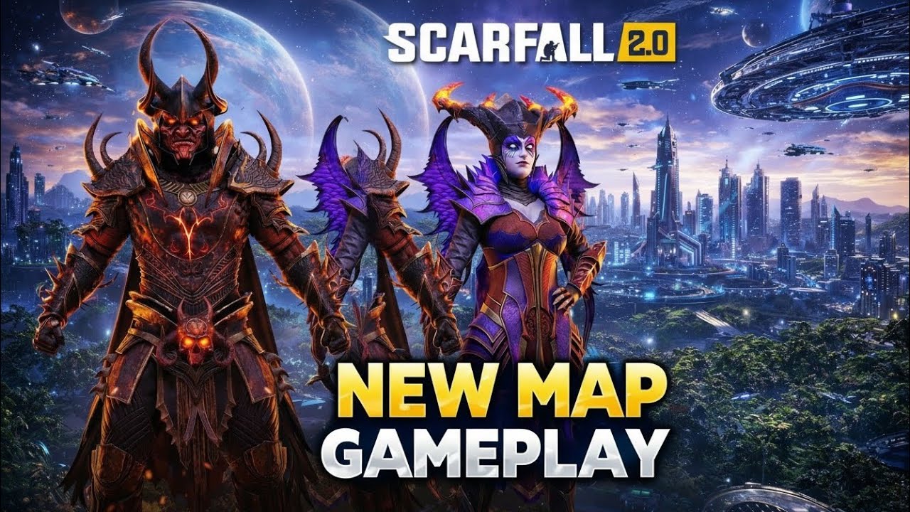 SCARFALL 2.0 New Map Gameplay 🔥 Feature Map First Look | Full Action
