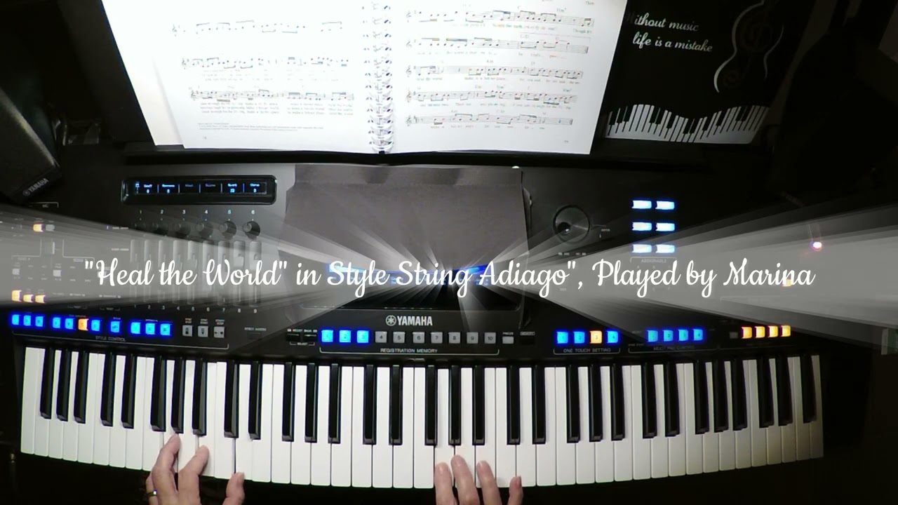 "Heal the World" Classic Registered in Style String Adiago, Played on Genos Keyboard