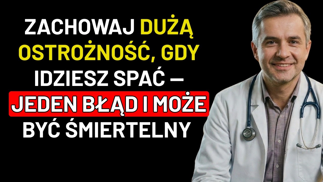 NEUROLOG OSTRZEGA: SPANIE NA TEJ STRONIE może ZWIĘKSZAĆ RYZYKO UDARU W NOCY
