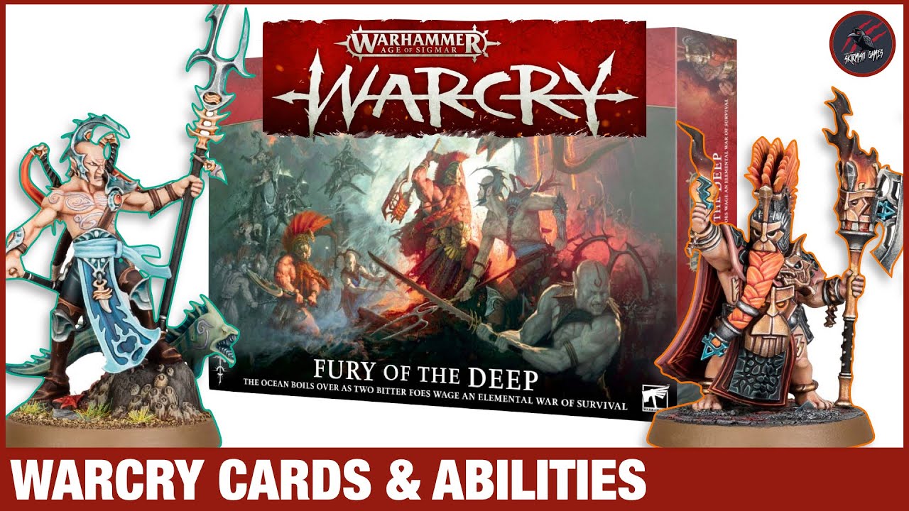 WARCRY FIGHTER CARDS & ABILITIES FOR FURY OF THE DEEP MODELS - All Models New & Akhelian Allopex!