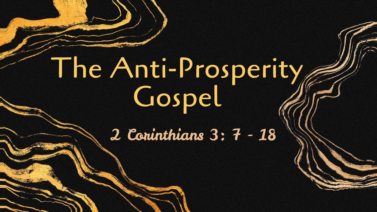 The Anti-Prosperity Gospel