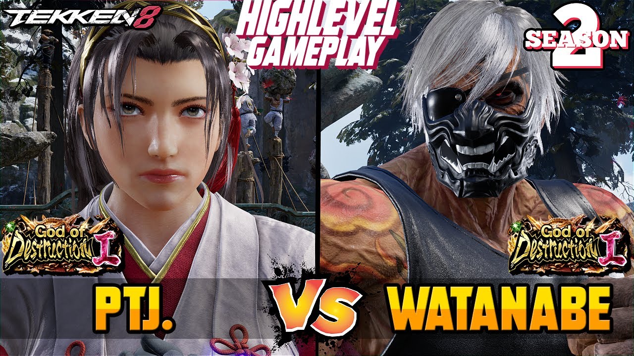 T8 &ndash; PTJ (Jun Kazama) vs WATANABE (Fahkumram) &ndash; Tekken 8 High Level Gameplay