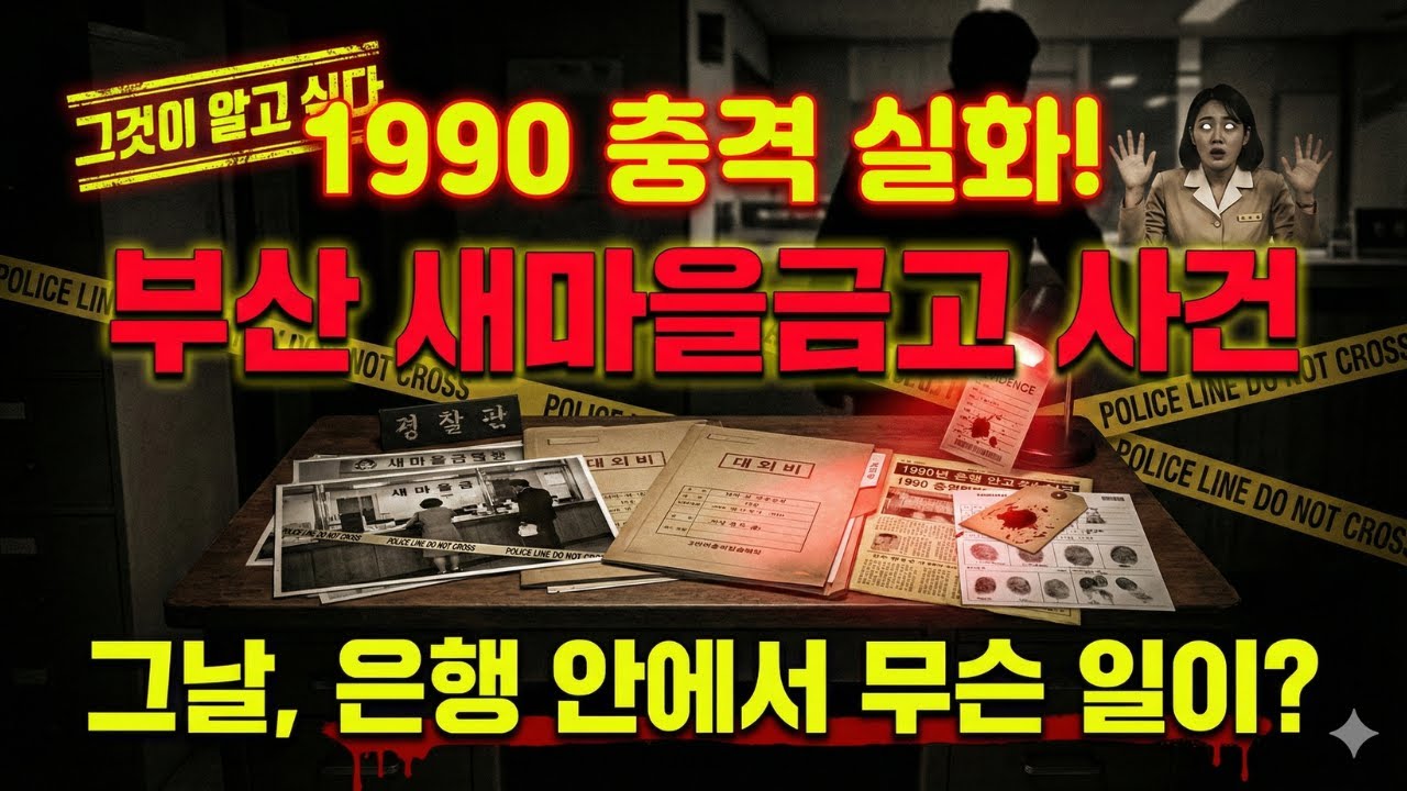 충격 실화! 은행에서 울린 총성.. 1990 부산 새마을금고 권총 강도 살인 사건 전말