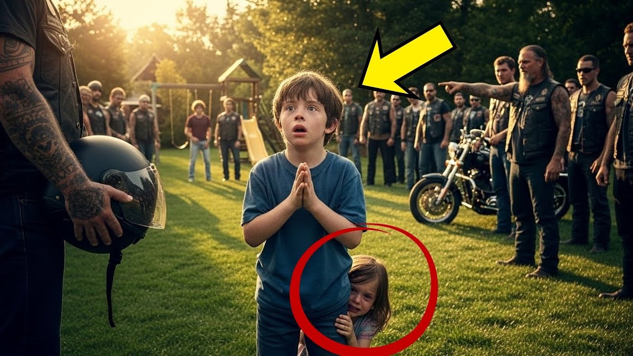 AUTISTISCHER JUNGE bittet 50 BIKER, seine SCHWESTER zu verstecken — WAS sie mit den BULLIES taten...