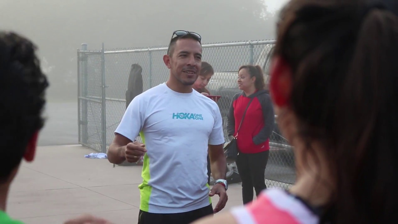 Olympian Leo Manzano Surprises His Old High School With New HOKAs