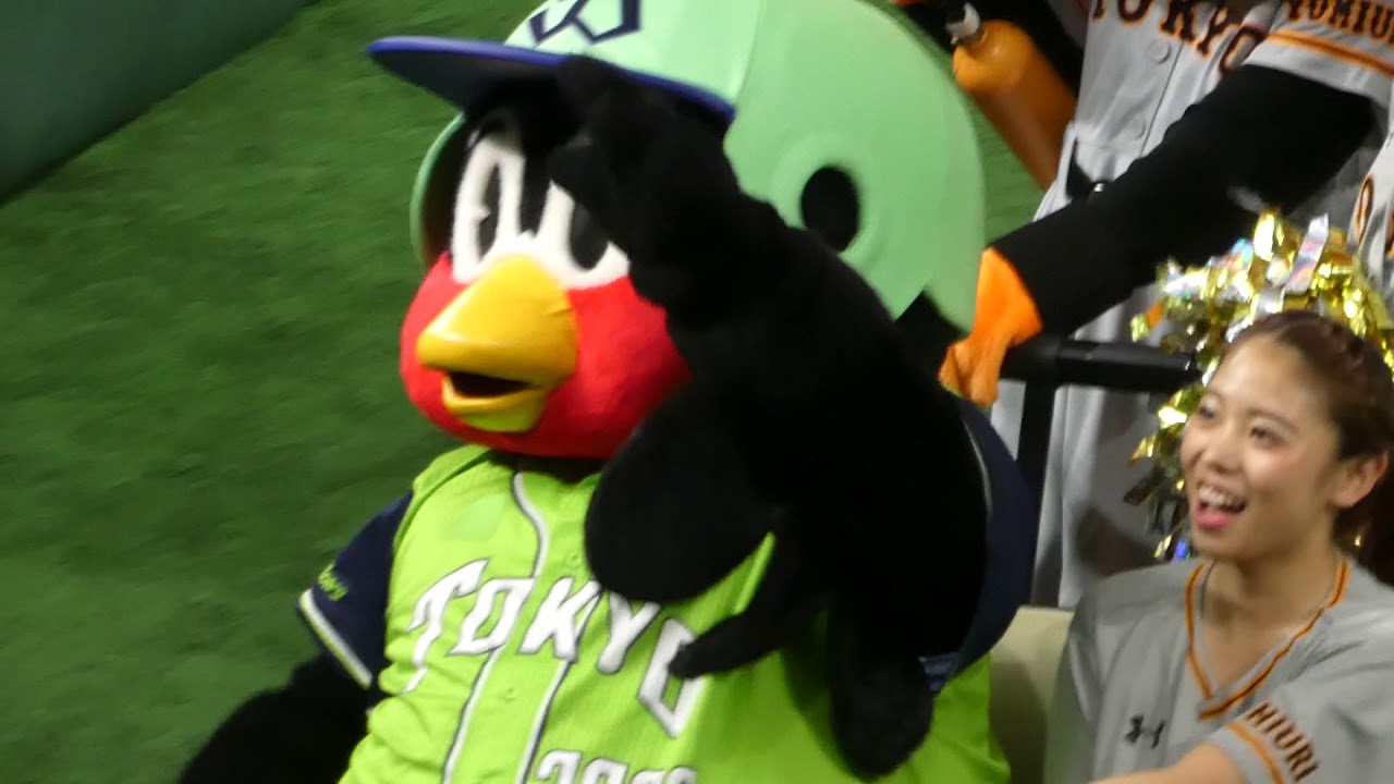 東京ドームにつば九郎登場　2018/06/23