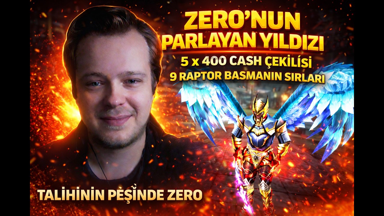 5 X 400 CASH &Ccedil;EKİLİŞİ +9 RAPTOR BASMANIN SIRLARI II KNİGHT ONLİNE ZERO TALİHİNİN PEŞİNDE