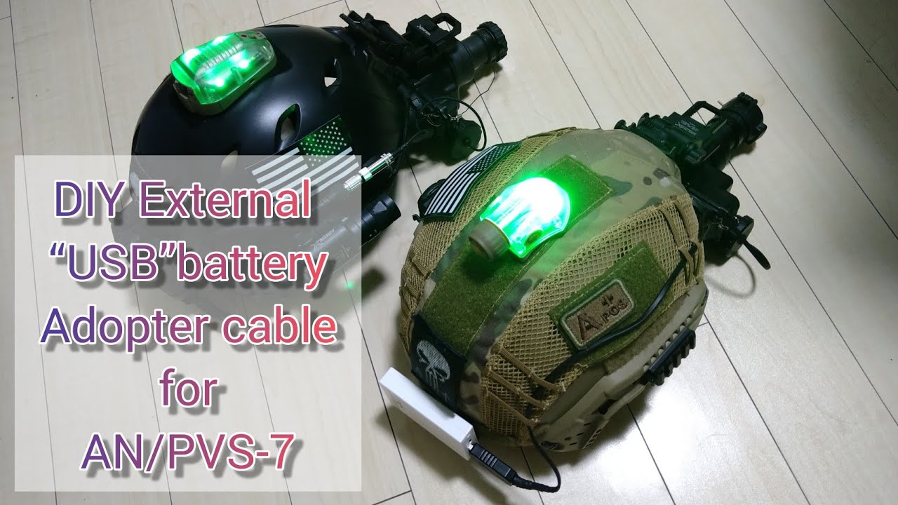 DIY USB External Power Bank Adapter for PVS7 Nightvision