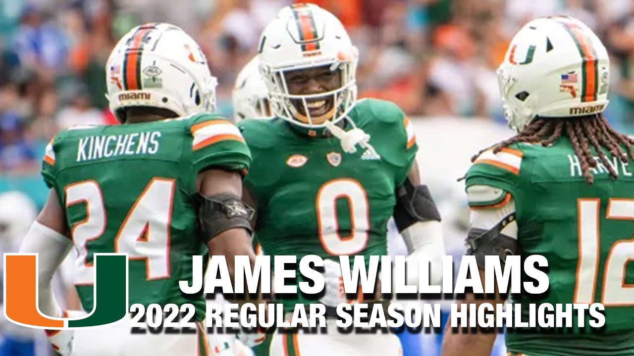 James Williams 2022 Regular Season Highlights | Miami DB