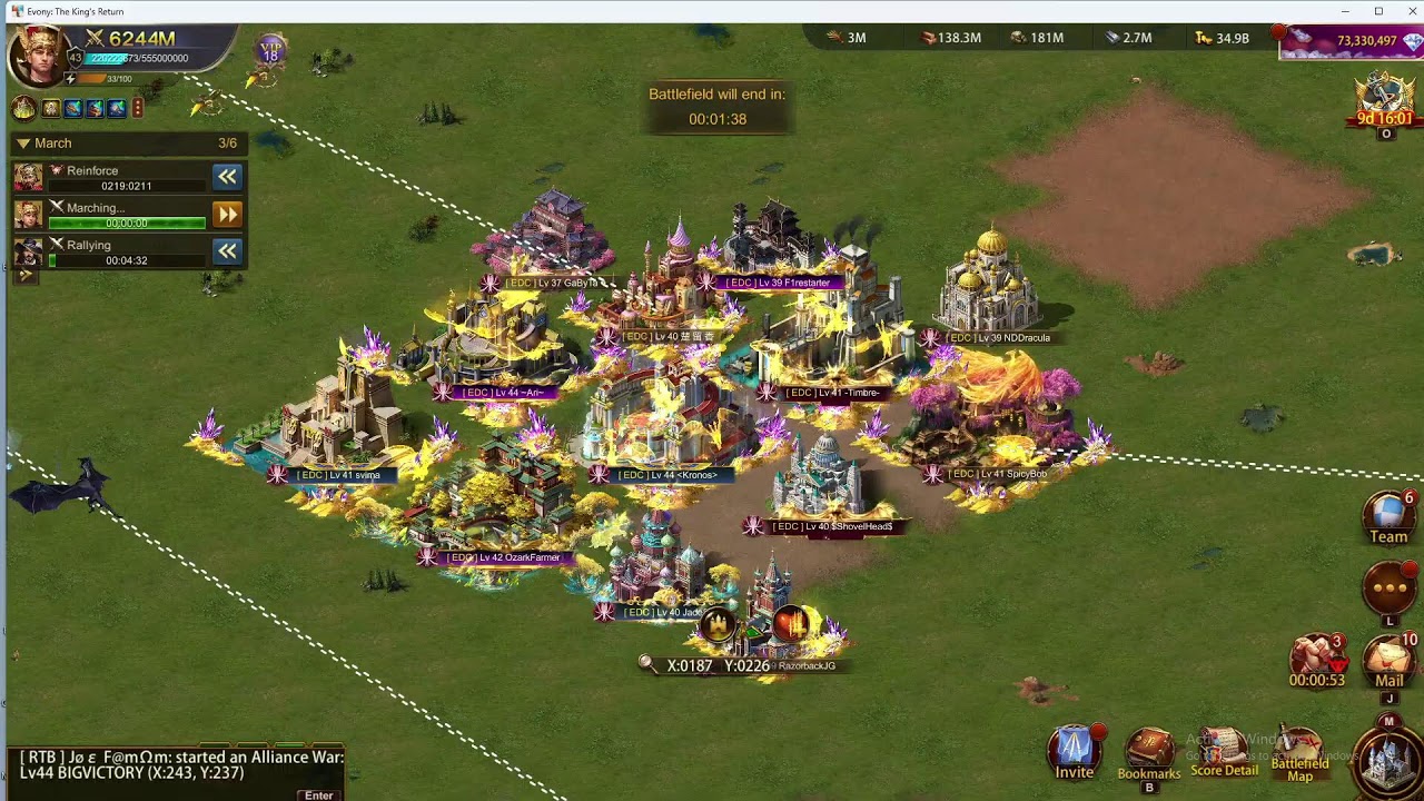 RTB Evony Live Stream
