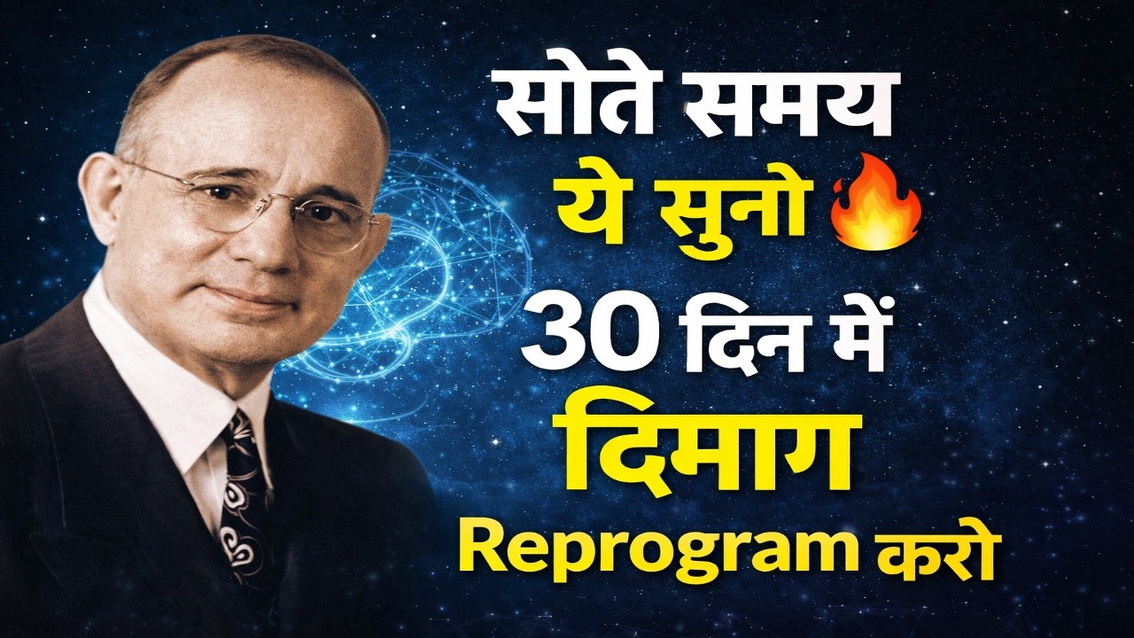 सोते समय ये सुनो 🔥 30 दिन में दिमाग Reprogram करो | Think and Grow Rich Summary (Hindi)