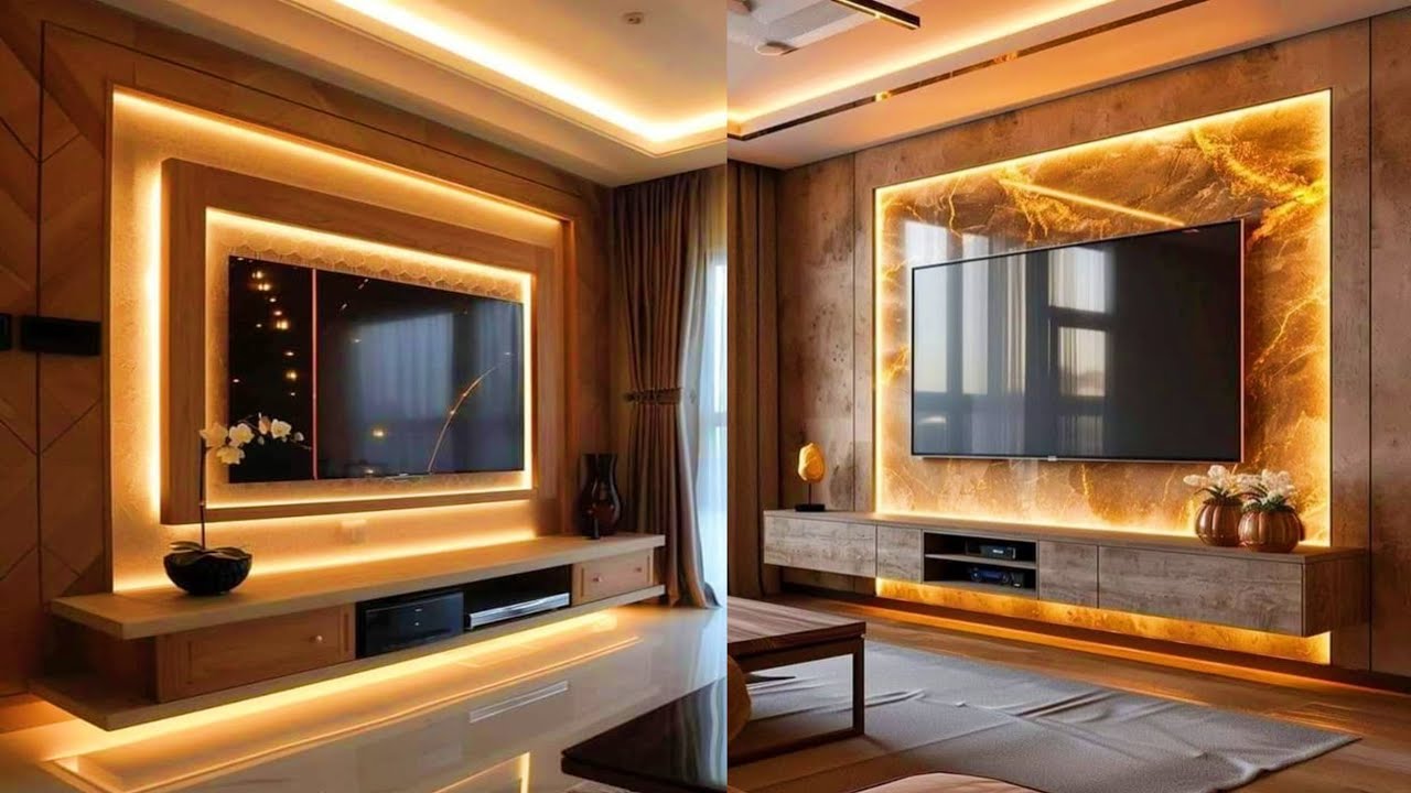 Modern TV Wall Unit Design Idea 2025-2026