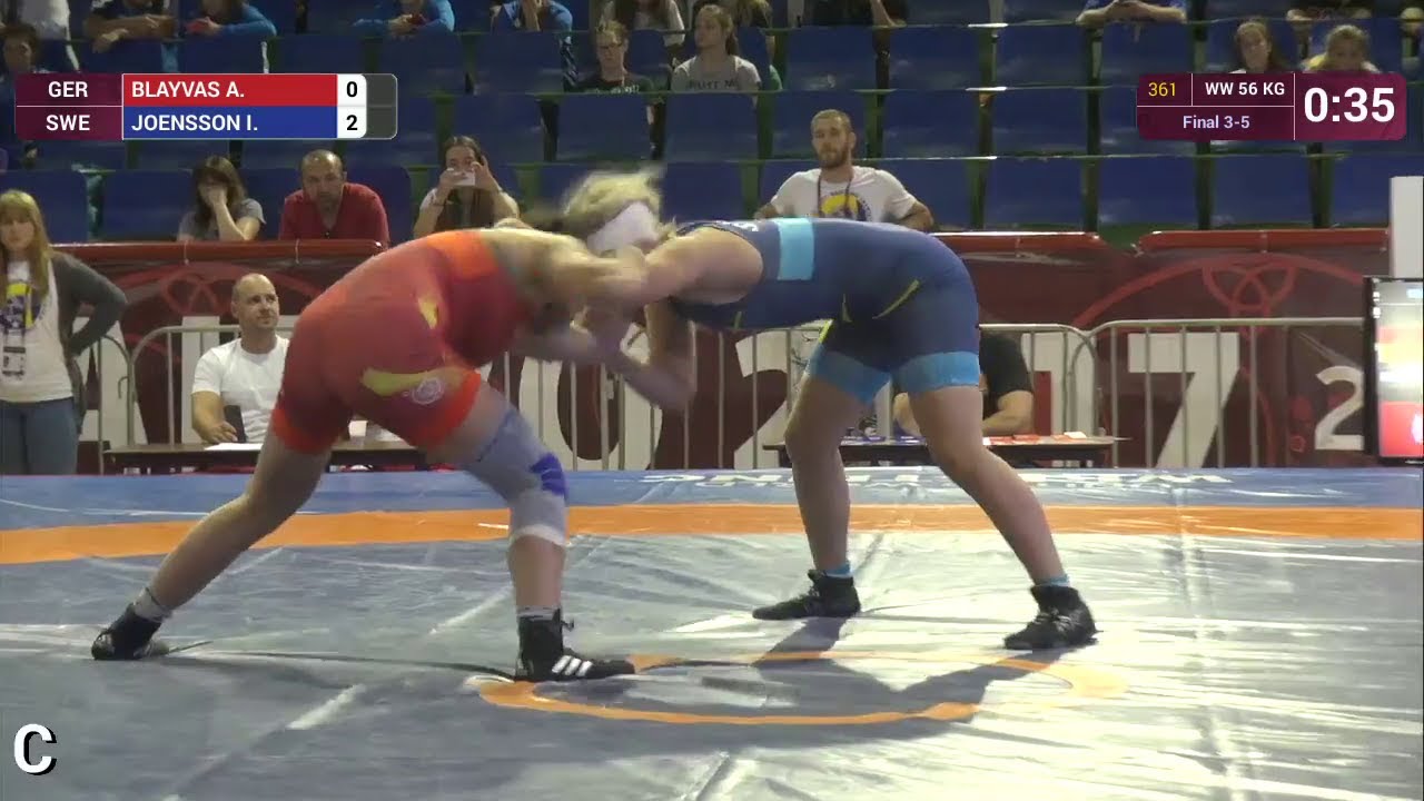 BRONZE WW - 56 kg: I. JOENSSON (SWE) df. A. BLAYVAS (GER) by VSU1, 12-2