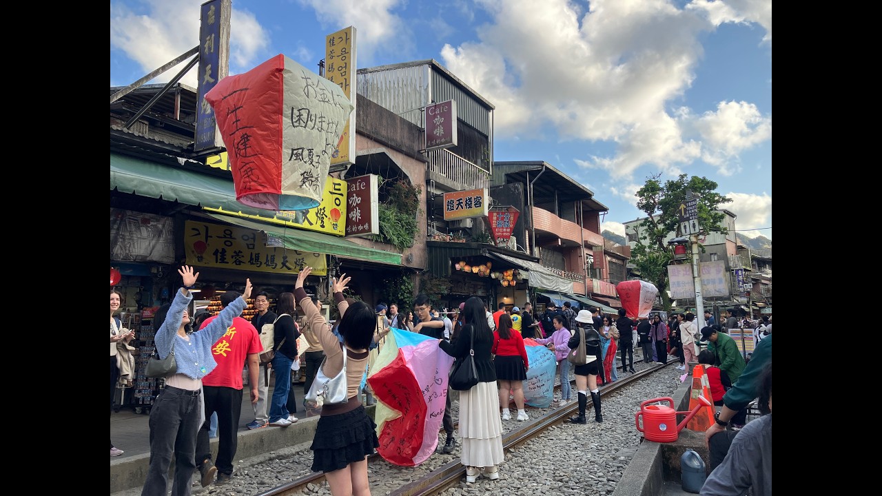 Shifen Sky Lantern 十份（台湾）ランタン上げ