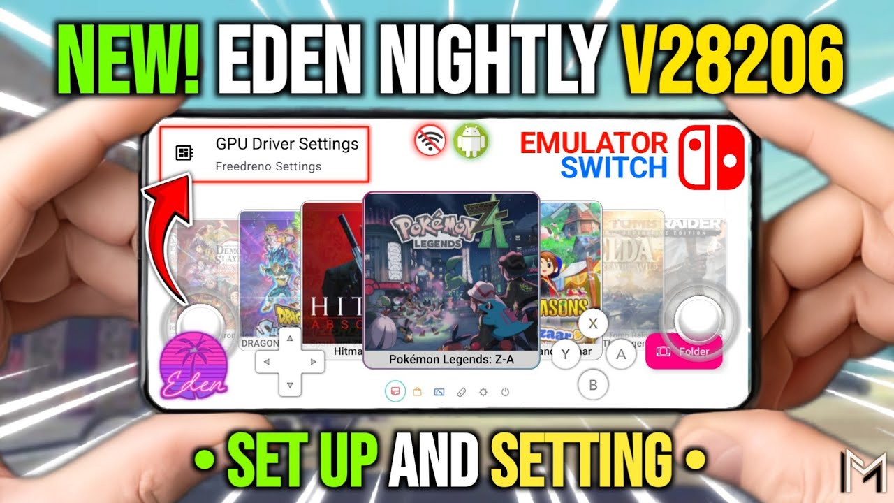 🔥FITUR BARU GPU DRIVER SETTING - Eden Nightly V28206 Optimized | Set Up & Setting Eden Emulator