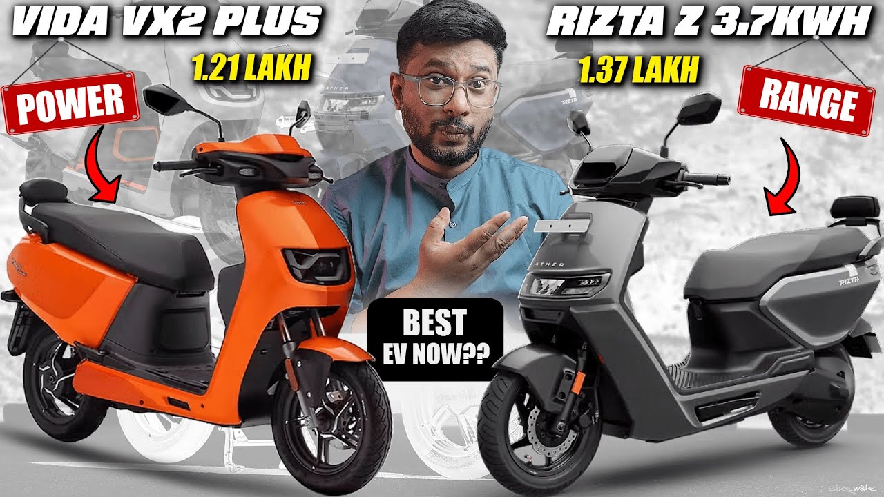 Hero VIDA VX2 Plus vs Ather Rizta 3.7KWH ⚡ Which Is the Best Electric Scooter?