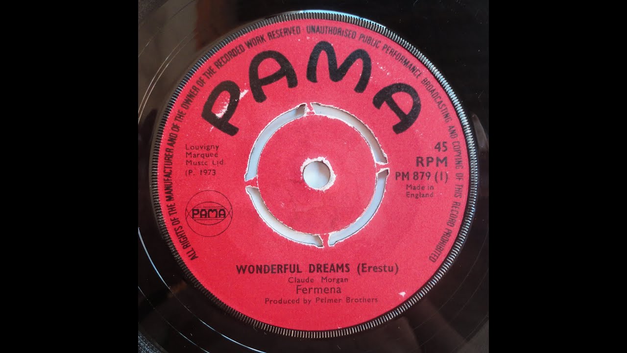 Fermena Edwards - Wonderful Dreams (Erestu)  1973  (UK - 7'' Pama Records)  Sllct-TV
