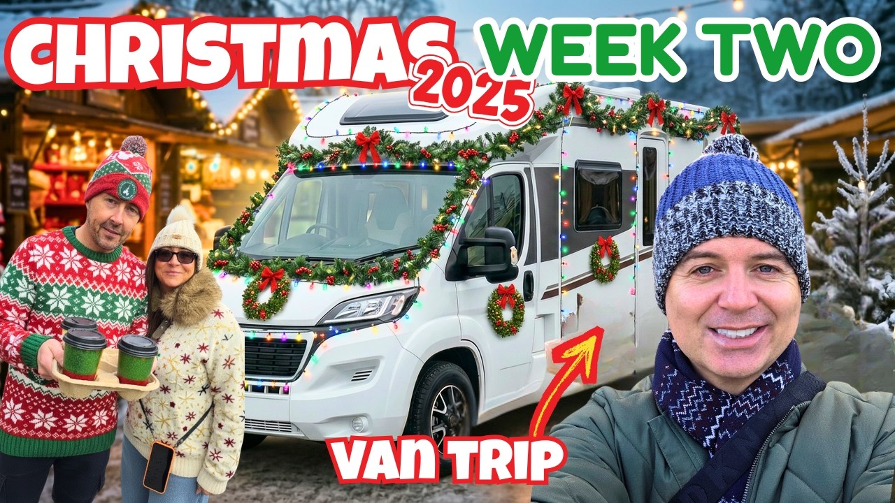 Chatsworth Christmas Market, Winter Motorhome Camping, & trying festive food | VLOGMAS Day 2