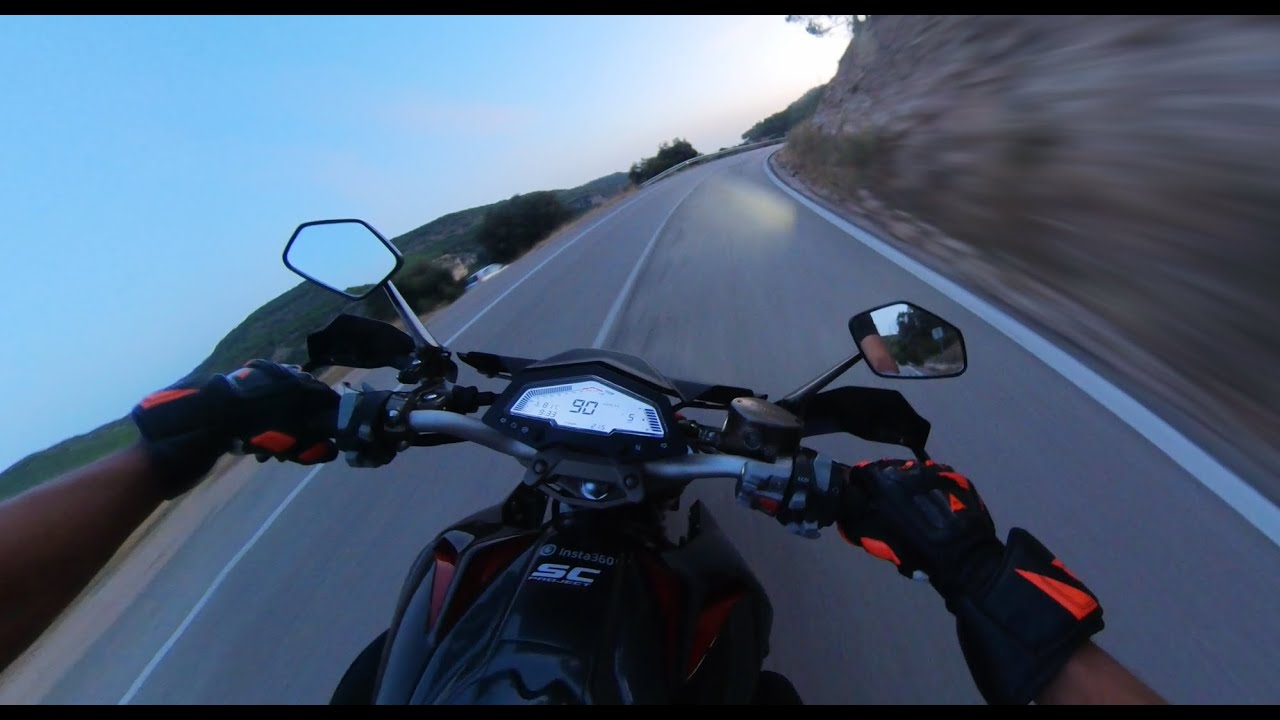 Sunset Ride on my Zontes U1 125 | 4K RAW