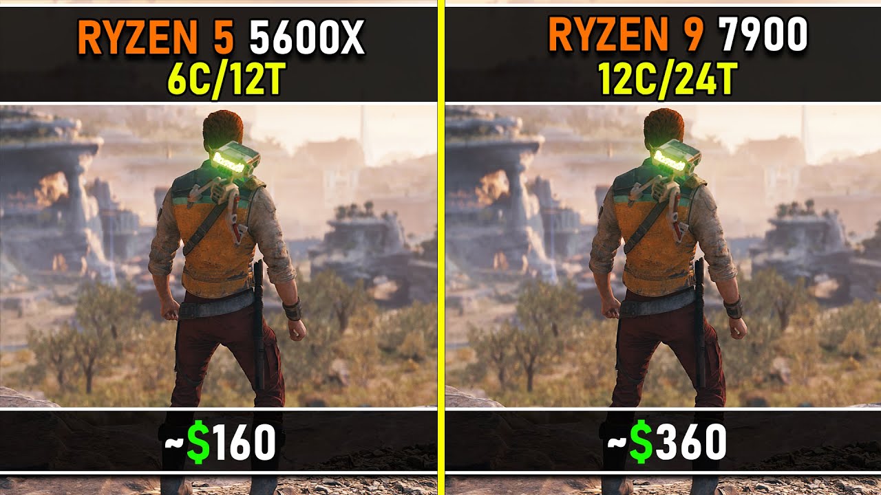 Ryzen 5 5600X vs Ryzen 9 7900 | 10 CPU Intensive Games Tested | How Much Performance Can You Gain
