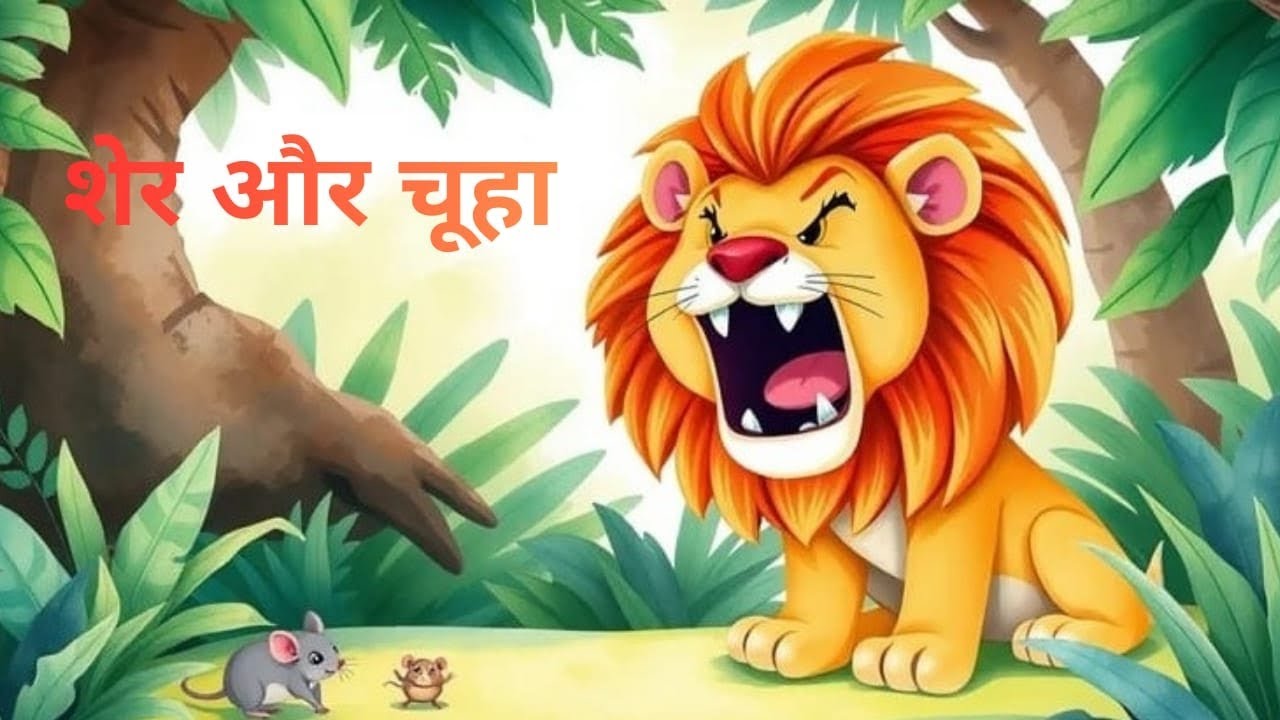 शेर और चूहा || Lion and Mouse in Hindi || Hindi Moral story 