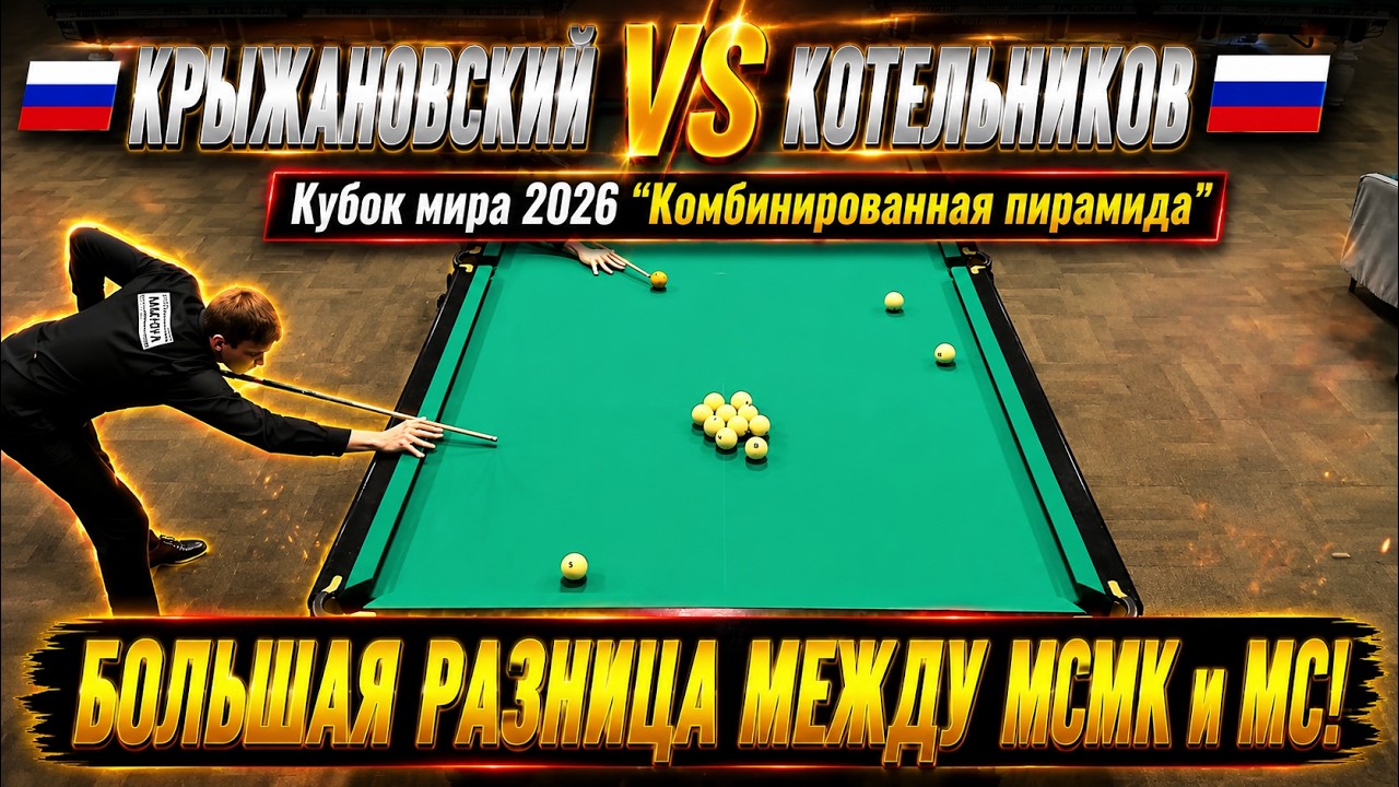 МСМК против МС. Крыжановский VS Котельников. Кубок мира 2026 