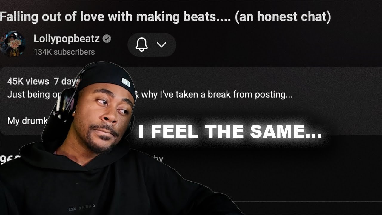 Producer lost her love for making beats, honestly I can relate..