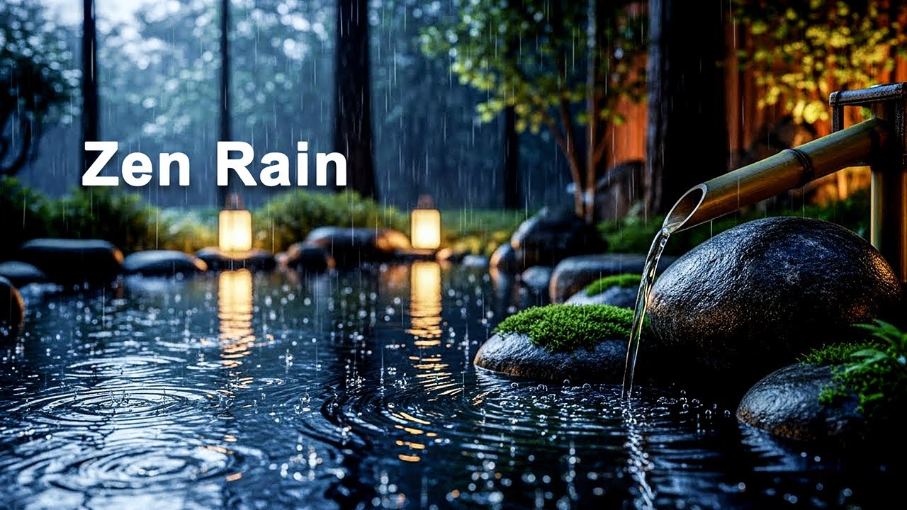 Calm Night Sleep Music 🌿 Slow Zen Rain & Nature Sounds