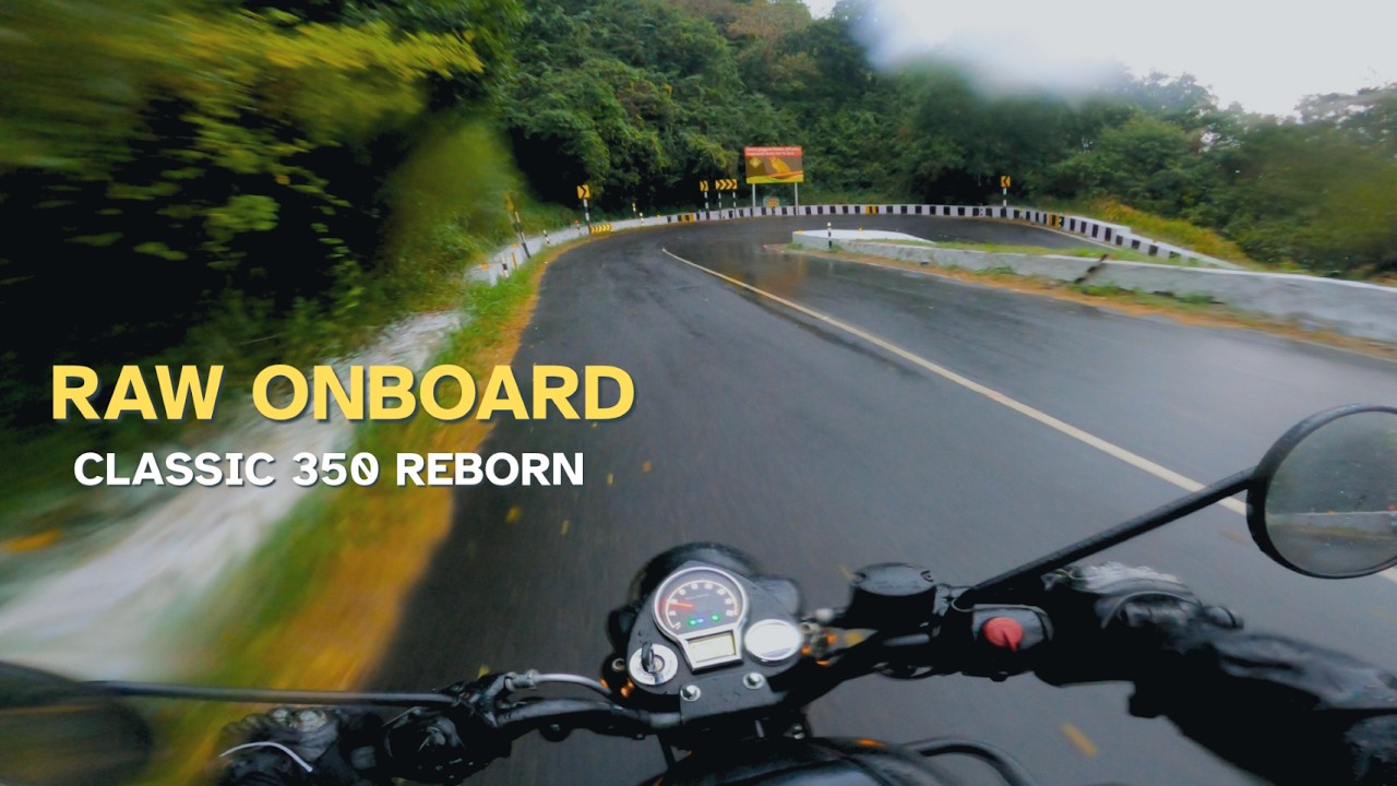 Classic 350 Reborn POV Ride | Valparai Ghat | Raw Engine & Wind Sounds