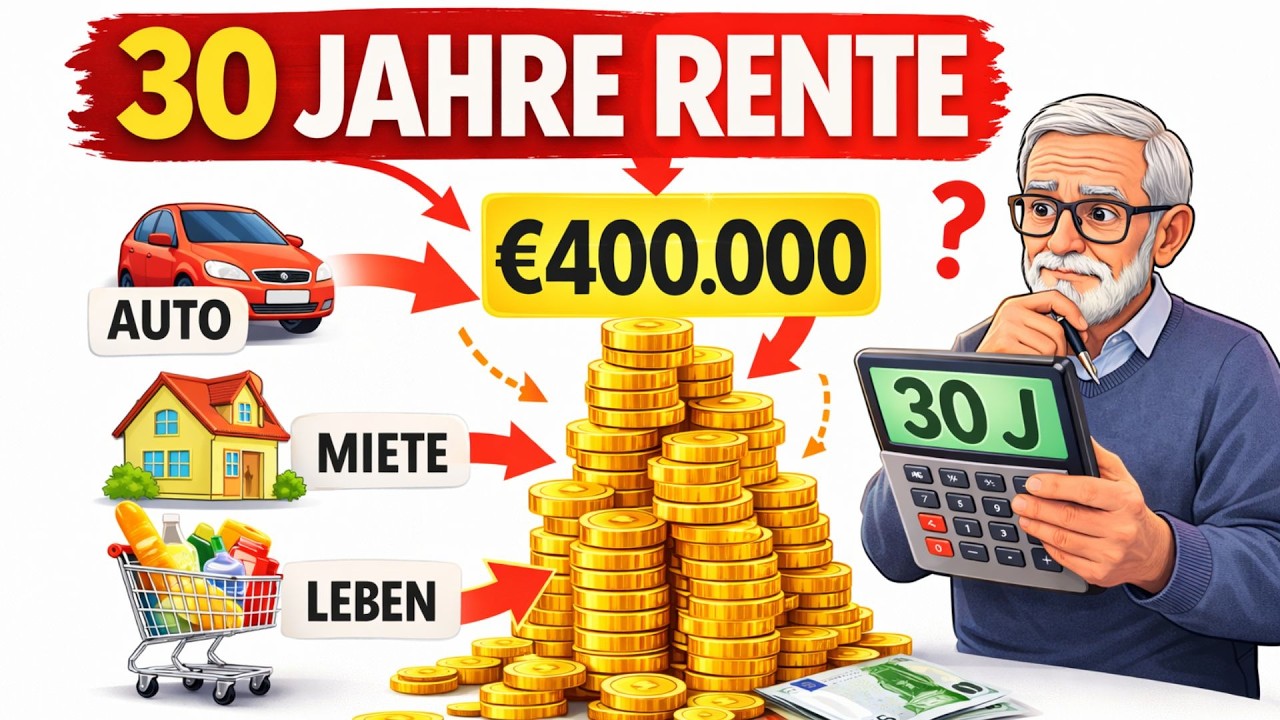 Wie viel Geld brauchst du wirklich für 30 Jahre Rente?