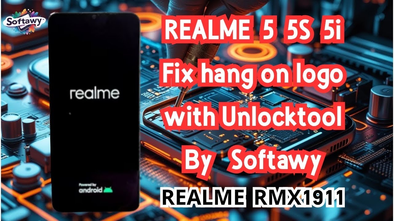 Realme 5 Hang On Logo Solve UnlockTool Free Rmx1911 Fix UnlockTool No Flash❌