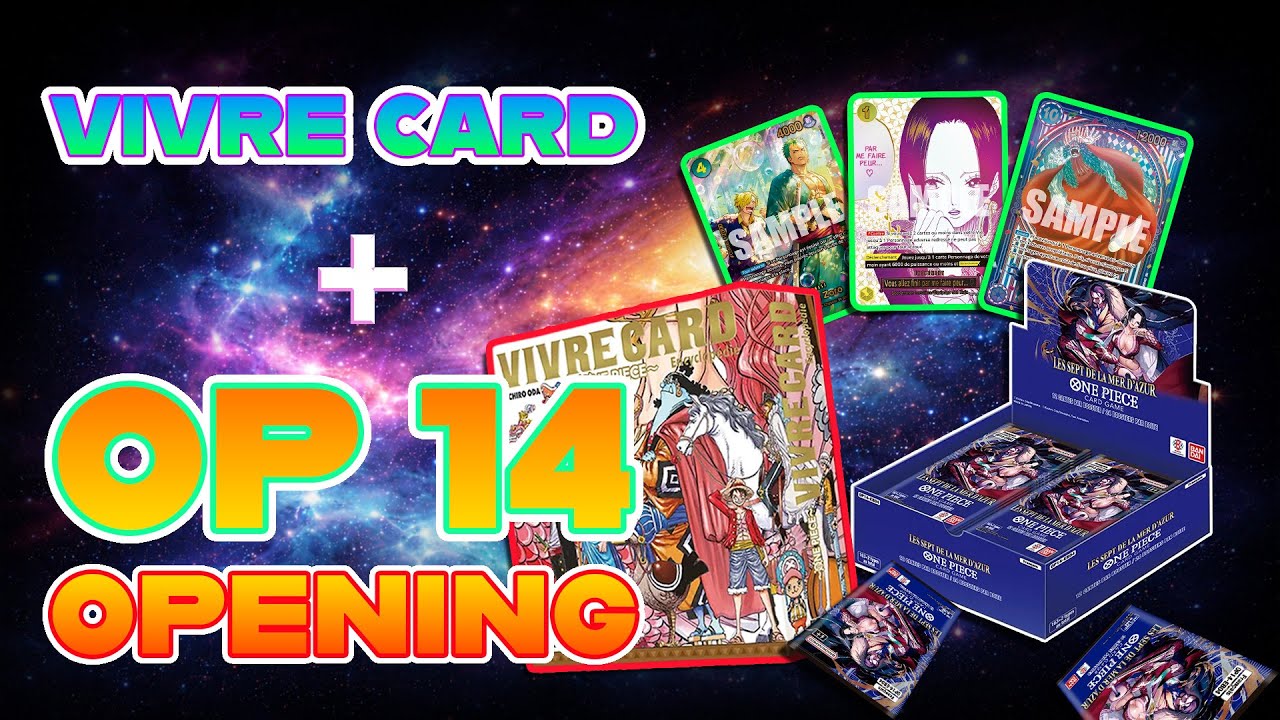 PRÉSENTATION DU VIVRE CARD ET OUVERTURE D'UNE DISPLAY OP 14 ! ON A DROP UNE CARTE DE ZINZIN !!!