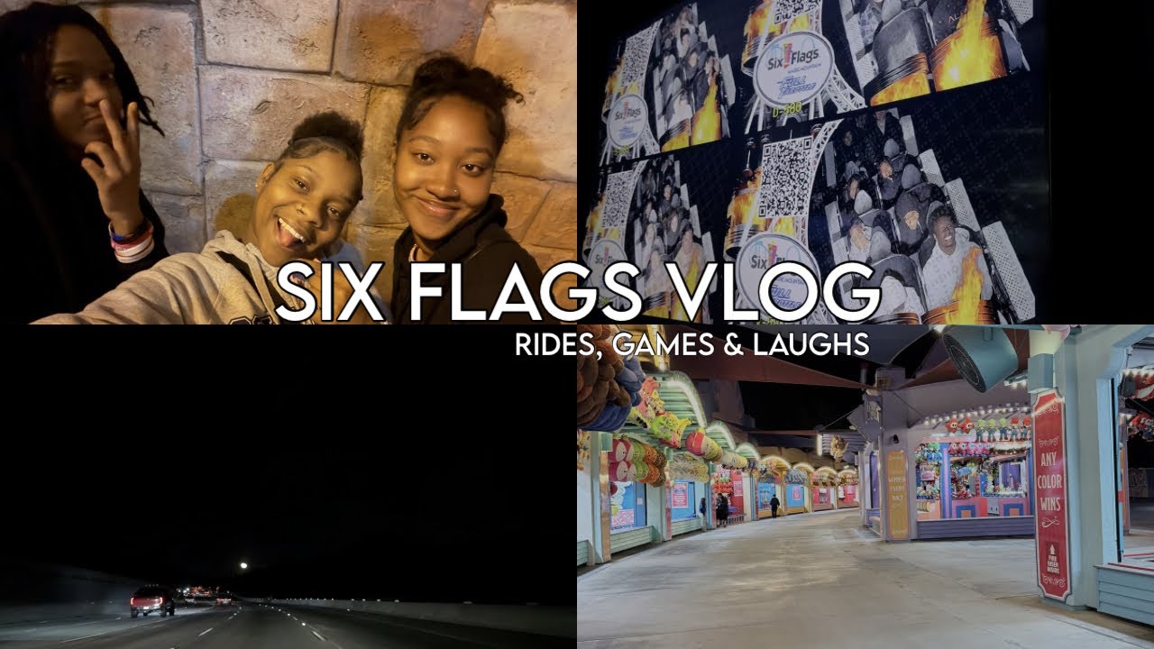 Six Flags Vlog | Rides, Games & Laughs