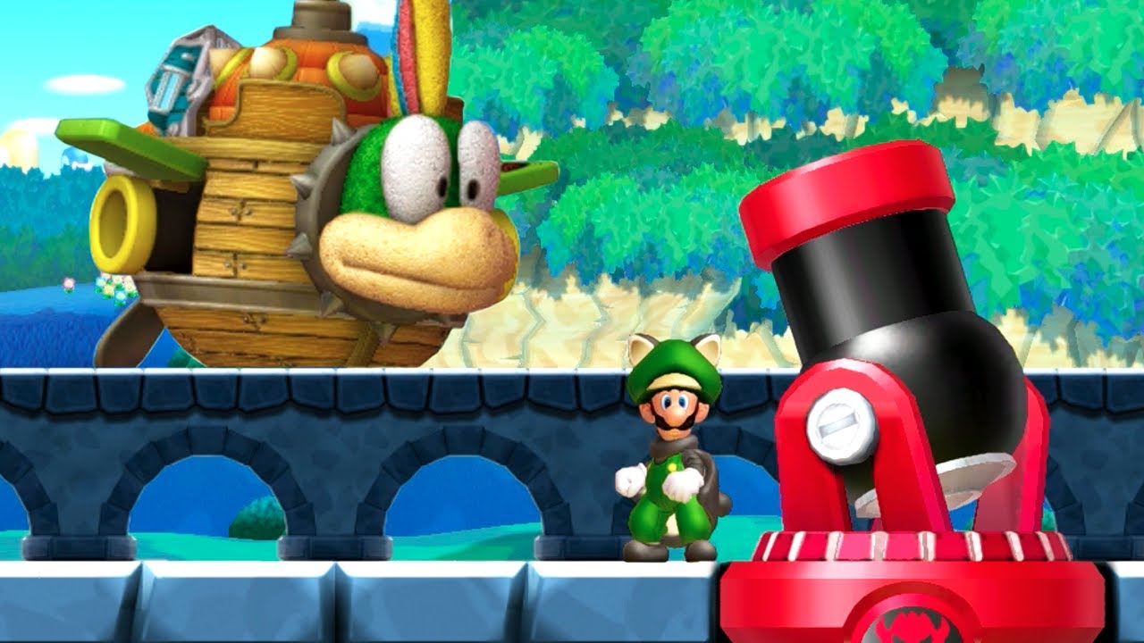 New Super Luigi U Deluxe 100% Walkthrough - World 1 - Acorn Plains