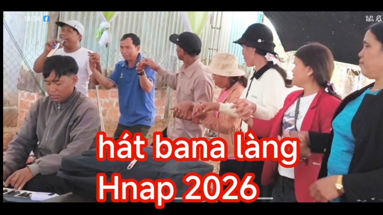 Anh chị cô bác hát bana múa xoang ngày vui tại làng Hnap mới nhất, tháng 1, 2026