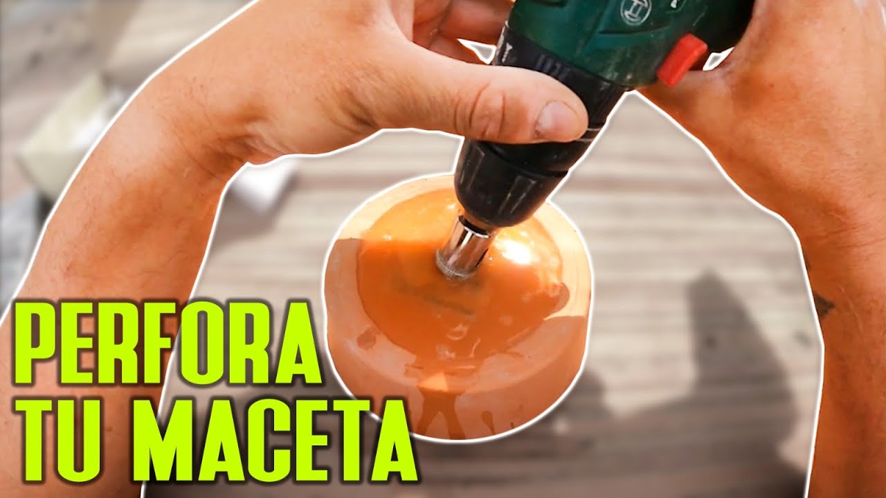 Cómo hacer agujeros a tu maceta